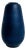 Vintage Studio Ceramic Vase in Matte Midnight Blue by Andreas Kastl, Germany, 1950s For Sale