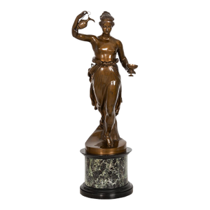 Italian Bronze Sculpture of “Hebe” After Antonio Canova by Boschetti