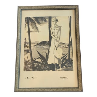 Chanel Ad Print - 1930's - 'Le Beau Voyage' For Sale