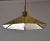 Belgian Brass Umbrella Shaped Pendant Lamps, 1970s, Set of 2 For Sale - Image 6 of 12