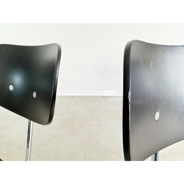 Wood Midcentury Modern Chairs by Egon Eiermann for Wilde+Spieth, Set of 3 For Sale - Image 7 of 8