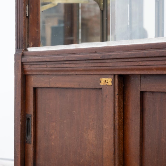 Early 20th Century Wooden, Glass and Brass Shop Display Case, France For Sale - Image 11 of 13
