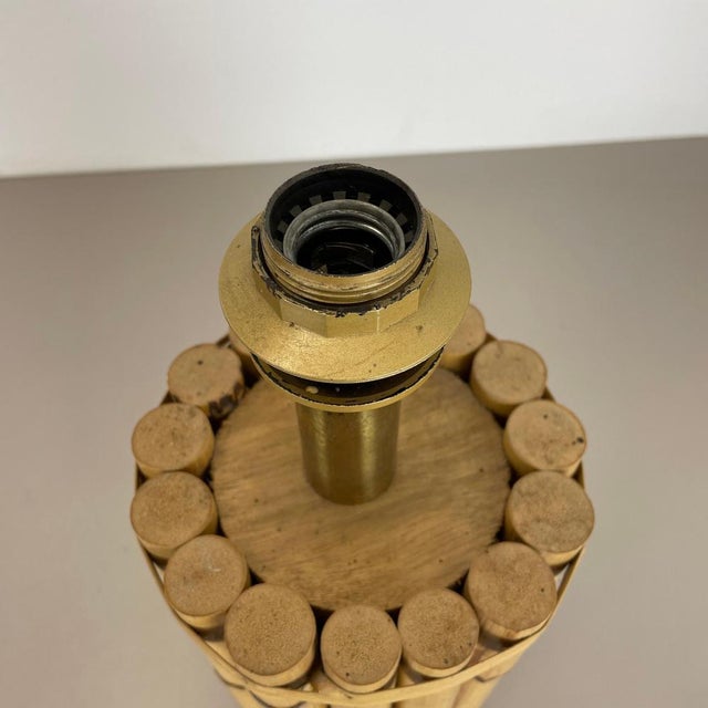 Hollywood Regency Bamboo Tiki Table Light, Italy, 1970s For Sale - Image 11 of 18