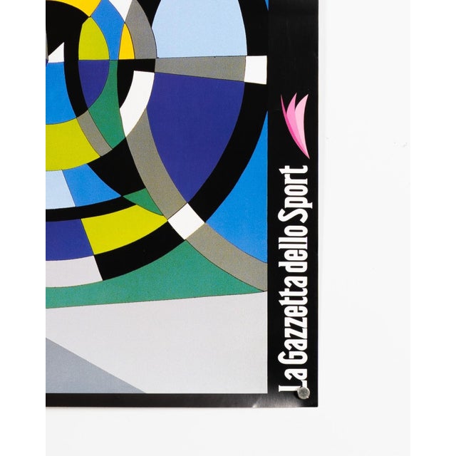 Paper 86th Giro d'Italia Cycling Poster by Ugo Nespolo, 2002 For Sale - Image 7 of 9