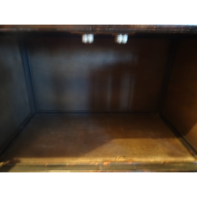 1970s Vintage Burnt Bamboo Etagere For Sale - Image 9 of 10