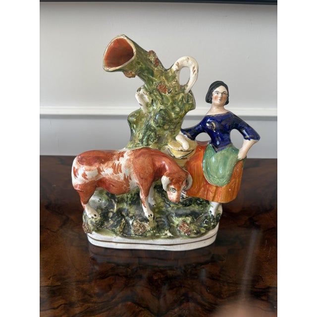 Antique Victorian Staffordshire Flatback Figure, 1860 For Sale - Image 11 of 11