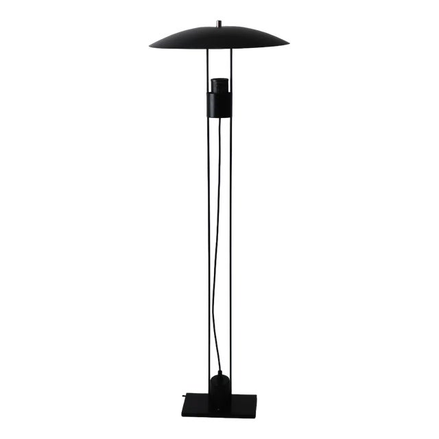 Black Danish Floor Lamp from Horn, 1980s For Sale