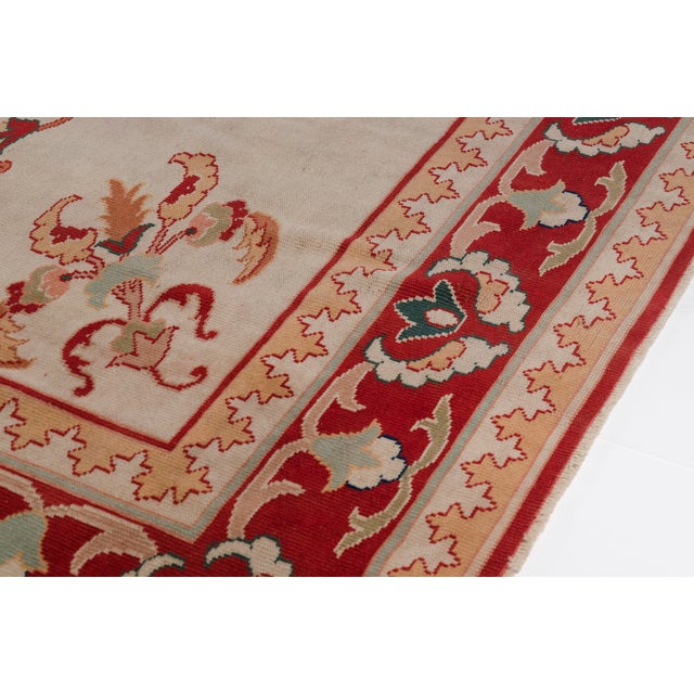 Textile 1960s Oversize Handknotted Wool Carpet For Sale - Image 7 of 10