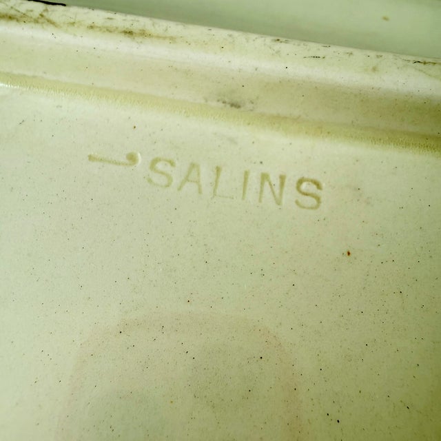 1910s Salins-Les-Bains Asparagus & Artichoke Server Drainer For Sale - Image 12 of 14