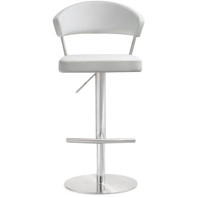 Cosmo White Steel Bar Stool For Sale - Image 4 of 12