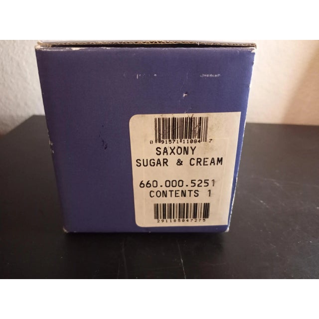 These are Waterford Lead Crystal Marquis Saxony Sugar & Creamer Set New In Box. Great decor. Procured at an auction.