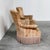Textile Hollywood Regency Sculptural Lounge Chairs with Fringed, Set of 2 For Sale - Image 7 of 11