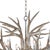 Traditional Regina Andrew Antler Chandelier in Ambered Silver Leaf For Sale - Image 3 of 7