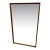 Mid-Century Walnut Framed Wall Mirror For Sale