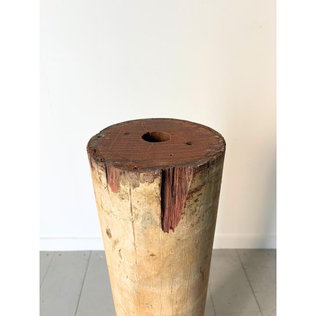 Wood Antique Gustavian Column Plinth, 1890s For Sale - Image 7 of 10