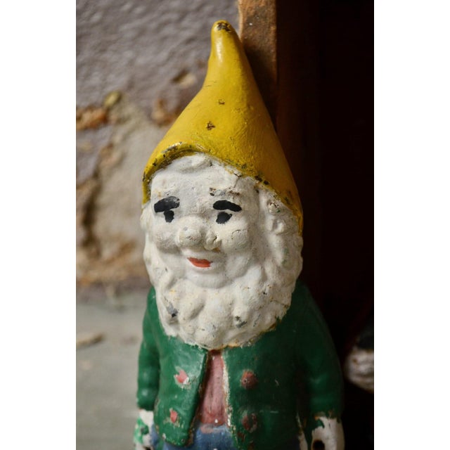 Metal Vintage Bohemian Cast Iron Snow White and the Seven Dwarfs Garden Figurines, 1960s, Set of 8 For Sale - Image 7 of 12