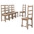 20th Century French Oak Ladder-Back Dining Chairs - Set of 6 For Sale - Image 15 of 18