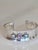 Mid-Century Modern Sterling Silver Bracelet With Amethyst and Topaz For Sale - Image 3 of 17