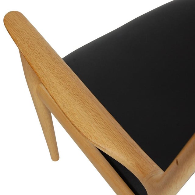 Pp-513 Armchair in Oak and Black Leather by Hans Wegner, 1990s For Sale - Image 6 of 13