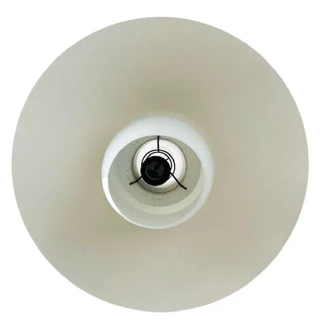 Vintage Hanging Lamp in Metal and Opaline, 1960s For Sale - Image 11 of 12