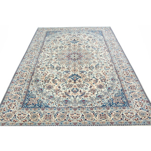 Hand-Knotted Rug with Silk For Sale - Image 4 of 12
