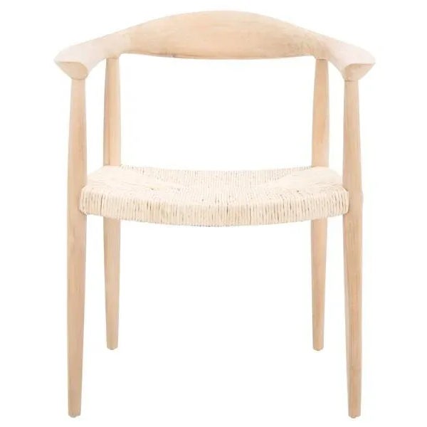 Volta Foc Twist Accent Chair - Unfinished Natural Teak/Natural Foc Twist For Sale - Image 11 of 11