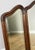 French Triple Folding Dressing Table Mirror in Oak For Sale - Image 4 of 11