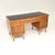 Metal Vintage Walnut Pedestal Desk from Laszlo Hoenig, 1950s For Sale - Image 7 of 14