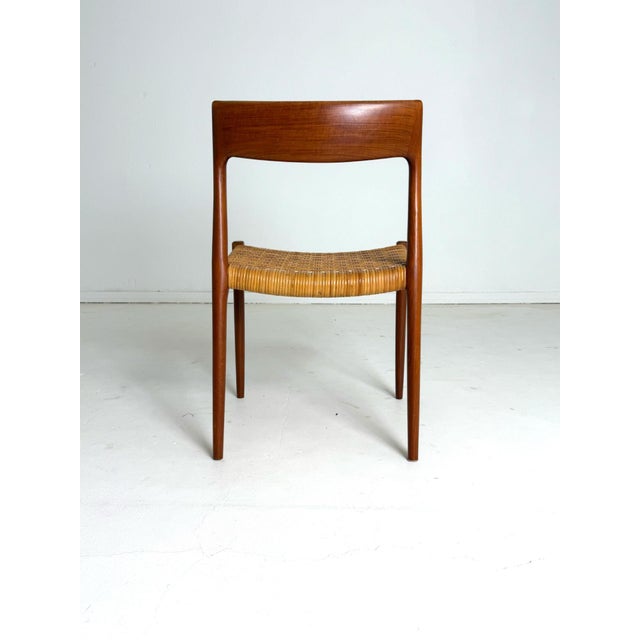 Wood Model 77 Chairs from N. O. Møller, 1950s, Set of 4 For Sale - Image 7 of 14