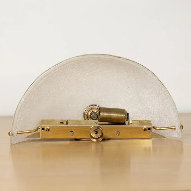 White 1980s Italian Blown Glass Sconce For Sale - Image 8 of 9