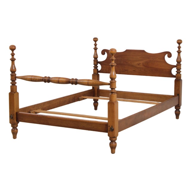 Stickley Cherry Full Size Cannonball Poster Bed For Sale