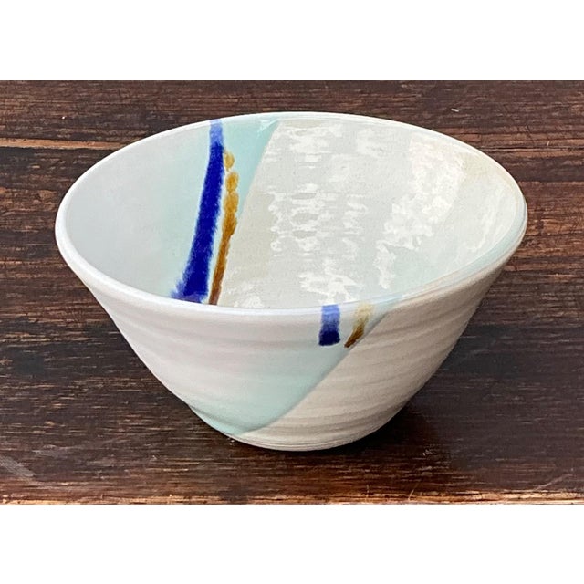 Ceramic Handcrafted Abstract Glazed Ceramic Bowl For Sale - Image 7 of 14