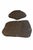 A beautifully sculptural graduated pair of organic glazed ceramic slabs featuring freeform edges and a rich, earthy glaze....