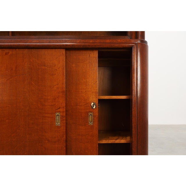 Large Art Deco Apothecary Cabinet attributed to De Coene, Belgium, 1920s For Sale - Image 14 of 16
