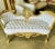 Feel like royalty with this beautiful piece. Lovely two person settee fully refinished in new 24K gold + new high end...