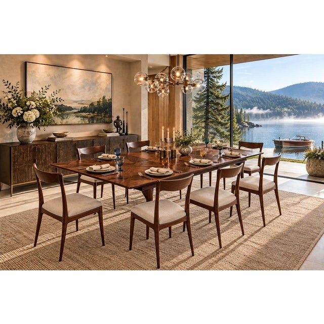 Brazilian Modern Three-Position Extendable Dining Table in Caviúna Hardwood, 1960s For Sale - Image 4 of 18
