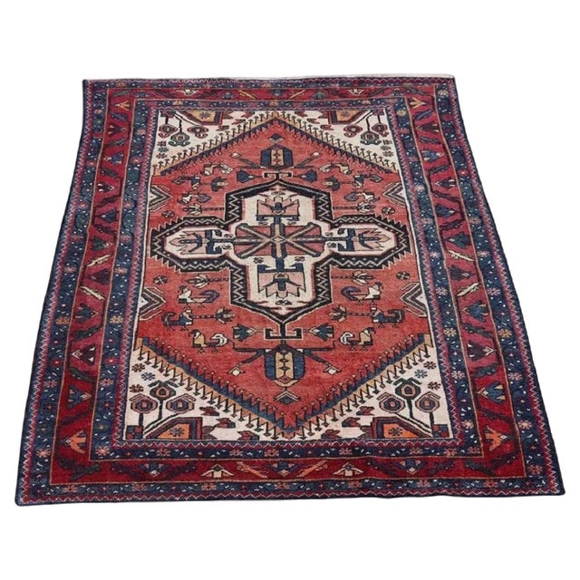 Handmade Kazak Caucasian Rug, 1930s For Sale