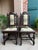 Set 4 Antique French Dining Chairs Barley Twist Renaissance Carved Oak Green 1900 For Sale - Image 14 of 18