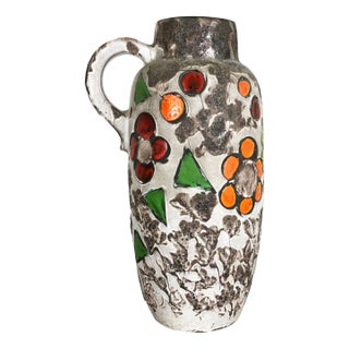 Large Fat Lava Multi-Color 420-54 Pottery Vase from Scheurich, 1970s For Sale