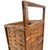 Antique 1910s Woven Splint Wood Rolling Cart Utility Basket / Wheeled Shopping Trolley For Sale - Image 16 of 18