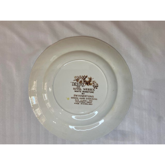 MidCentury Royal Wessex “Desire” Swinnerton’s Ironstone Dinner Plate