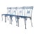Vintage Meadowcraft Greek Key Metal Patio Chairs - Set of Four For Sale