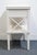 Pottery Barn Clara Lattice Collection Contemporary Modern 21" Nightstand in Sky White Finish For Sale - Image 12 of 13