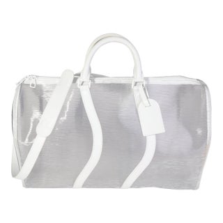 Clear Epi PVC Wavy Keepall Bandoulière 50 For Sale