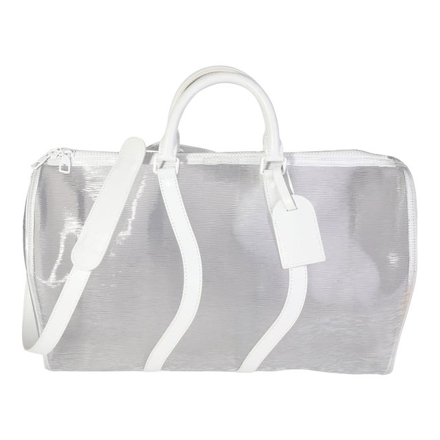 Clear Epi PVC Wavy Keepall Bandoulière 50 For Sale