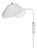 White Anthony Wall Lamp by Serge Mouille For Sale