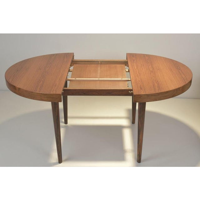 Brown Extendable Table in Pau Ferro Wood from Factory Design, Denmark, 1960s For Sale - Image 8 of 16