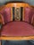Wood Fine Antique Edwardian Inlay Mahogany Upholstered Club Chairs With Brass Tacks, a Pair C.1900 For Sale - Image 7 of 9