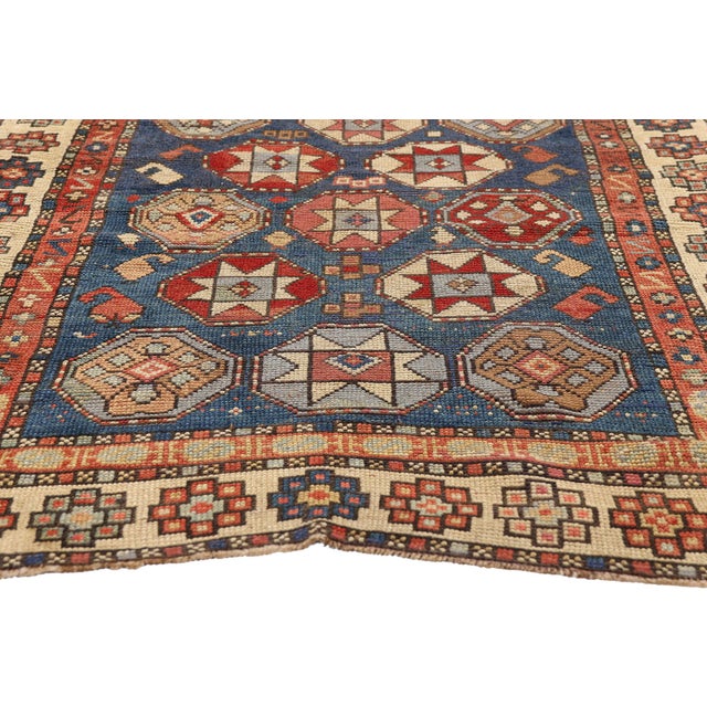 Late 19th Century Caucasian Kazak Rug, 03'06 X 06'06 For Sale - Image 4 of 10