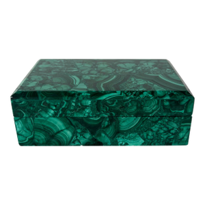 Late 20th Century Solid Malachite Box